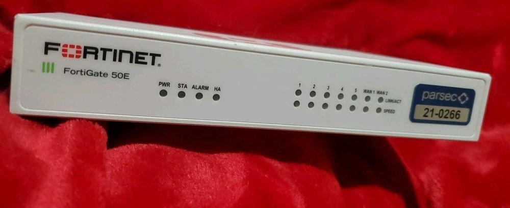 Fortinet Fortigate-50E Network Security Firewall Initialized FG-50E NO POWER CAB