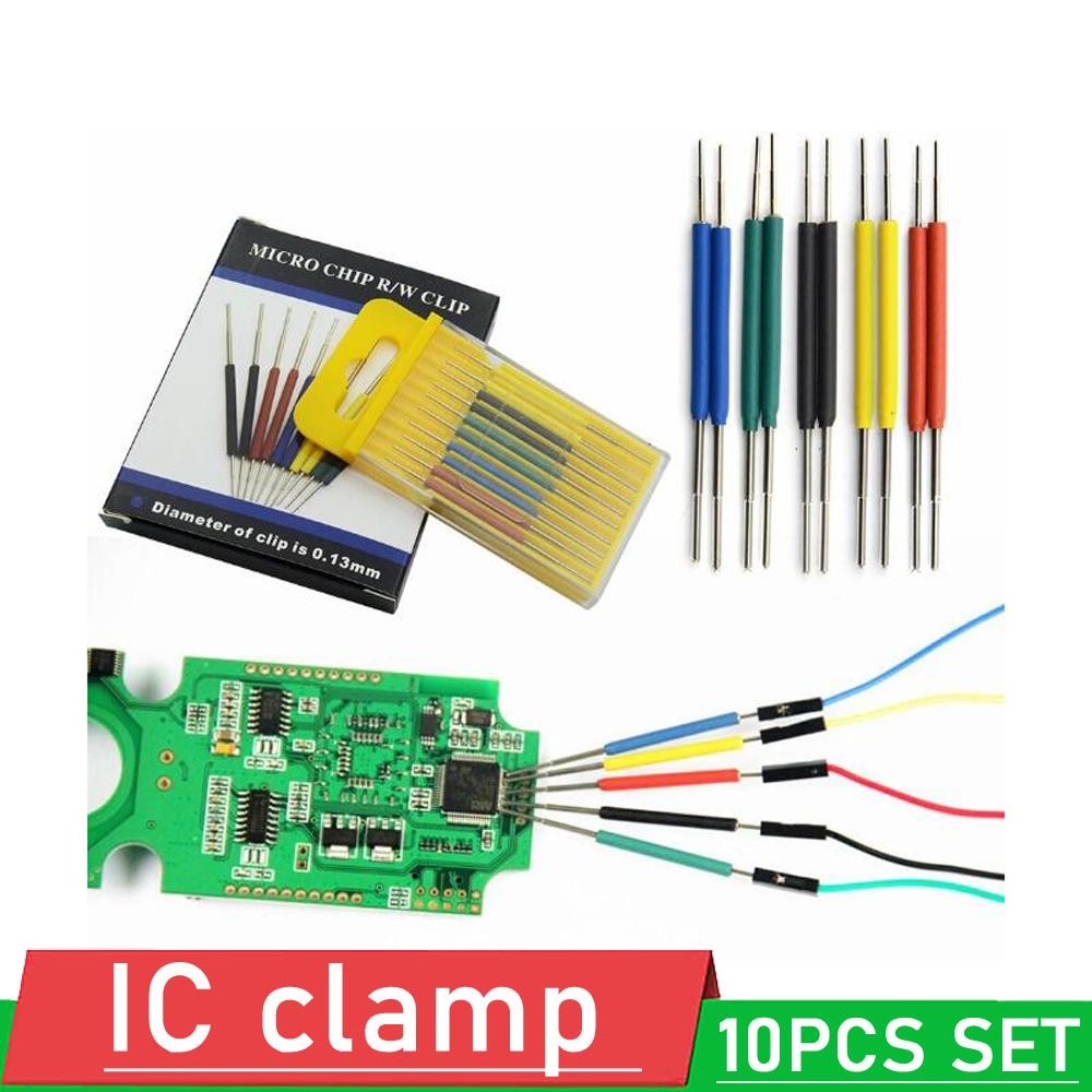 Universal Chip Micro IC Clamp Test Clip Pin Socket Programmer for Logic Analyzer