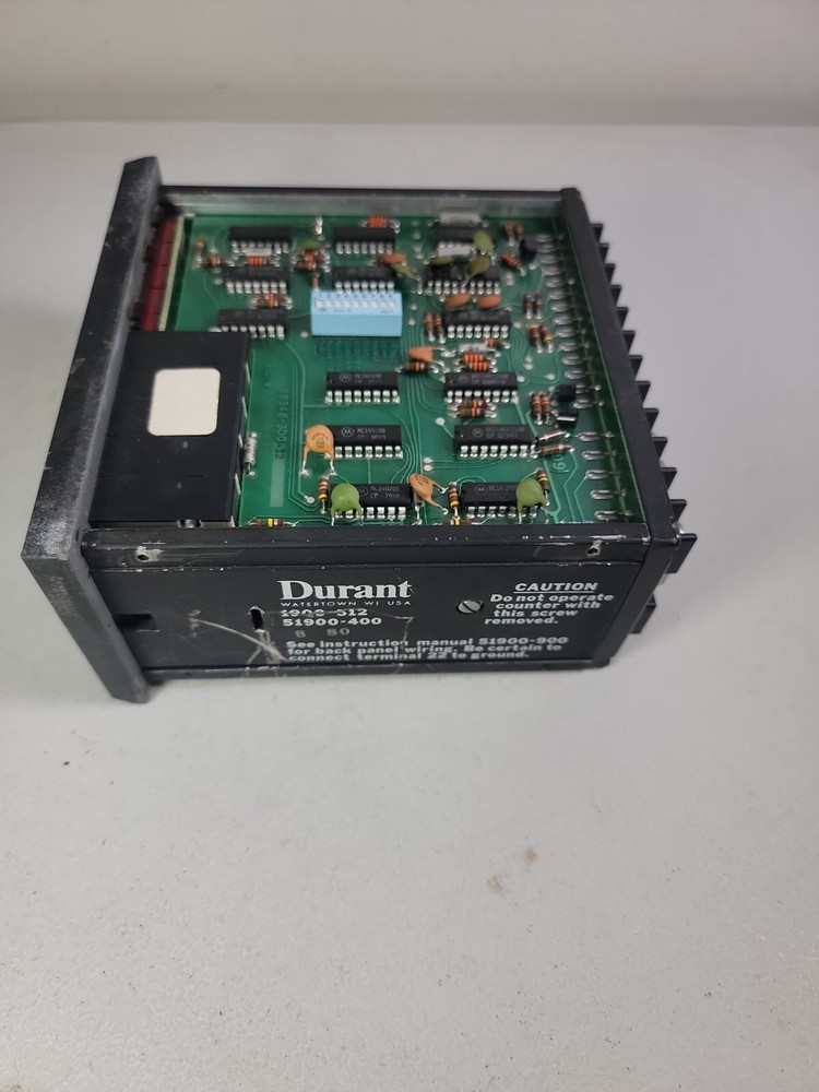 DURANT SOLID STATE 1900-512 COUNTER DISPLAY w/ RESET UNTESTED