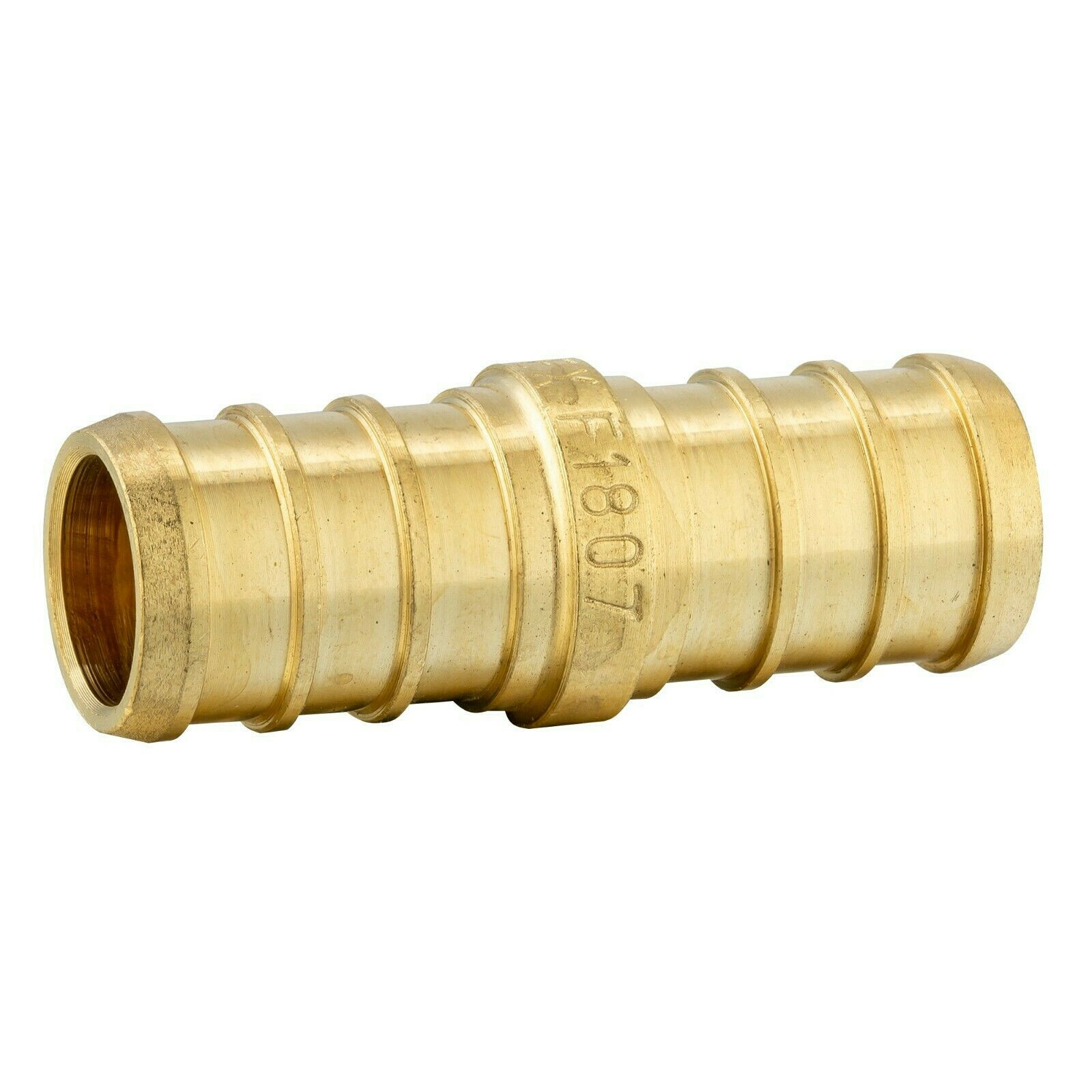 100 PCS EFIELD 1/2" Pex Straight Coupling Brass Crimp Fitting, Lead Free-NSF