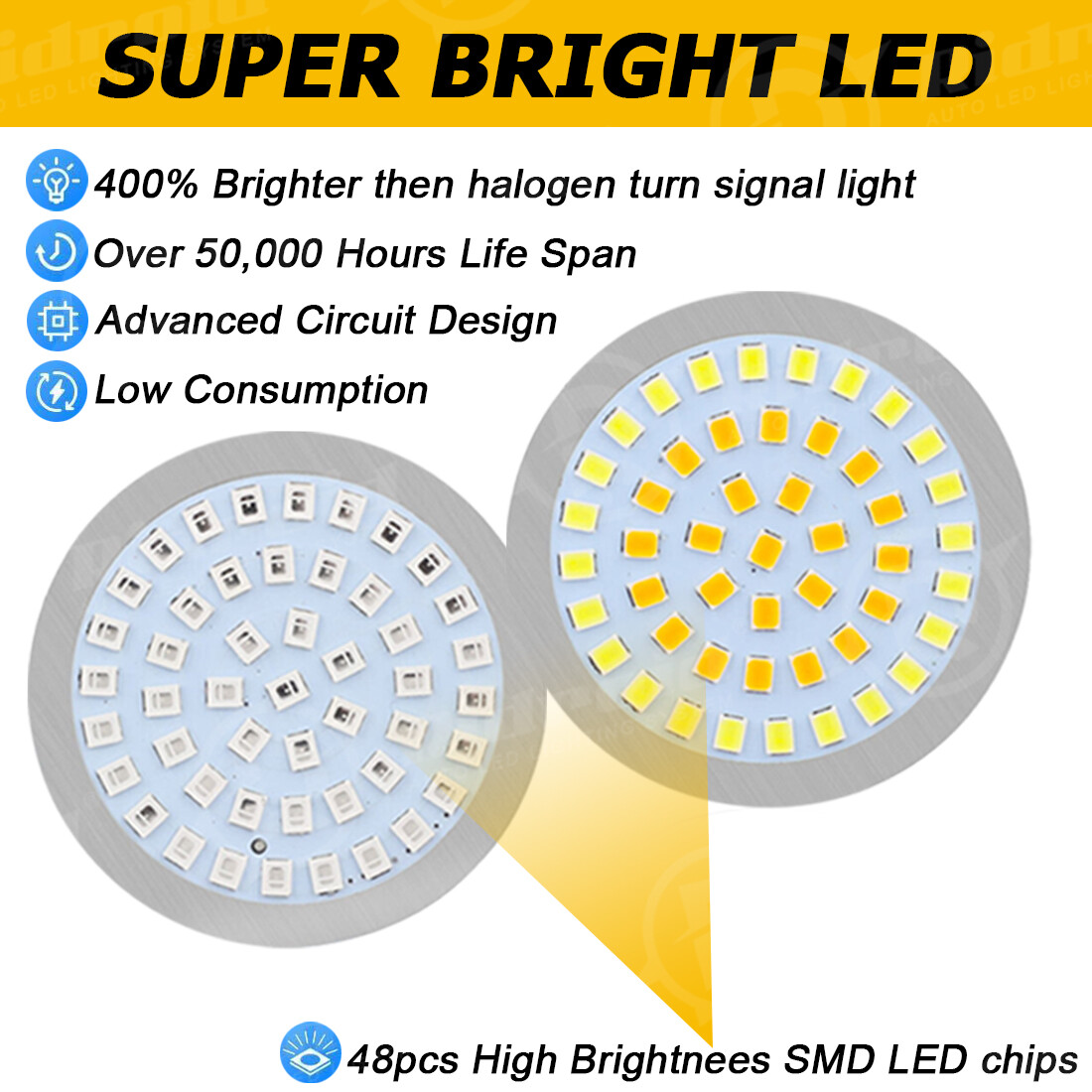 4PCS For Harley Street Glide Road King 1157 LED Turn Signal Front Rear Lights