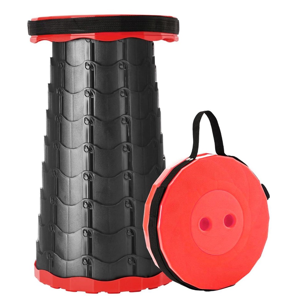 Collapsible Camping Stool Foldable Telescopic Retractable Sitting Camp Chair