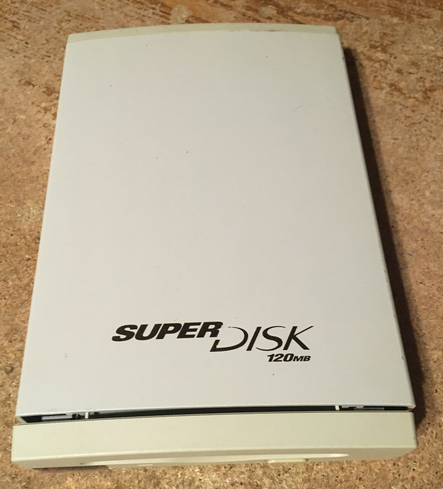 IMATION SUPERDISK 120MB PARALLEL PORT DRIVE 11795 NOT TESTED / WRONGWAY052