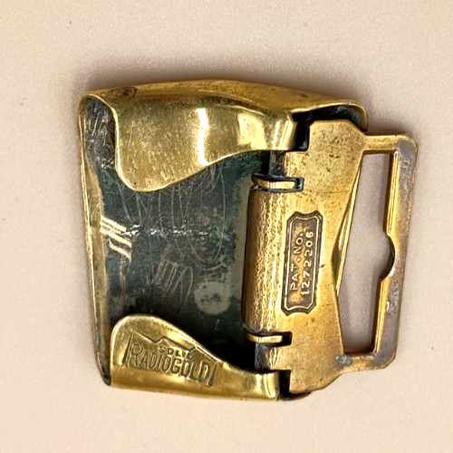 Art Deco Solid Radiogold Belt Buckle