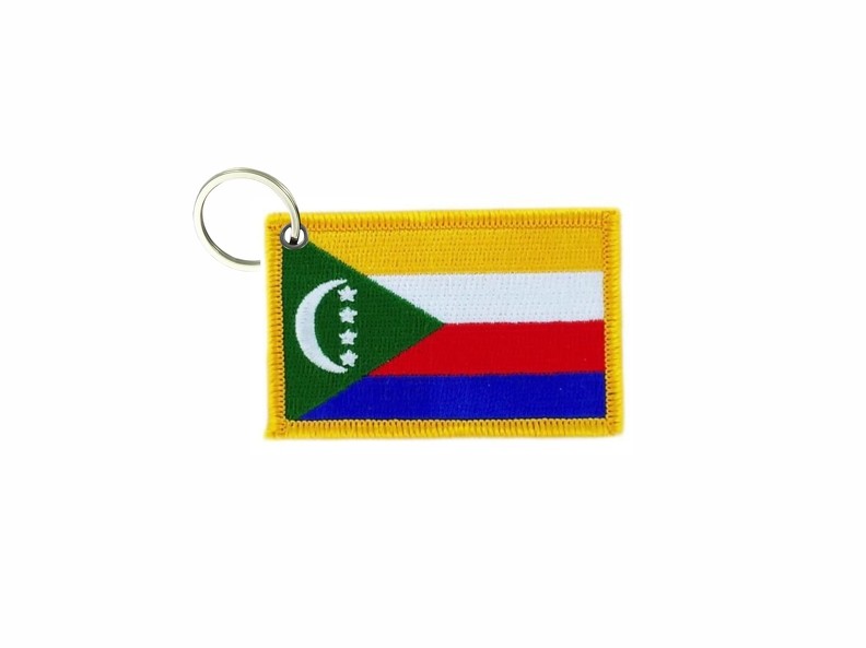 Keychain Brooch Patch Badge Comoros Flag Comorian
