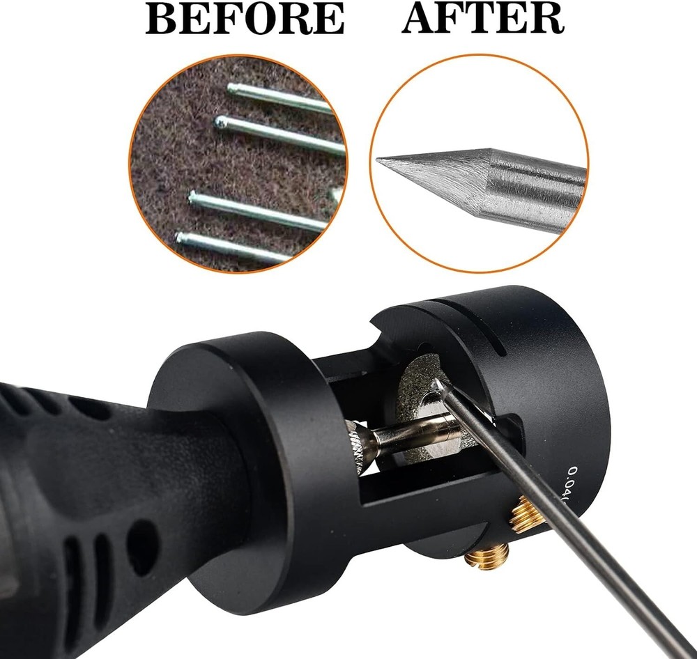 Tungsten Grinder Sharpener Multi-Angle Offsets Head Tool Set For TIG Welding✨💖