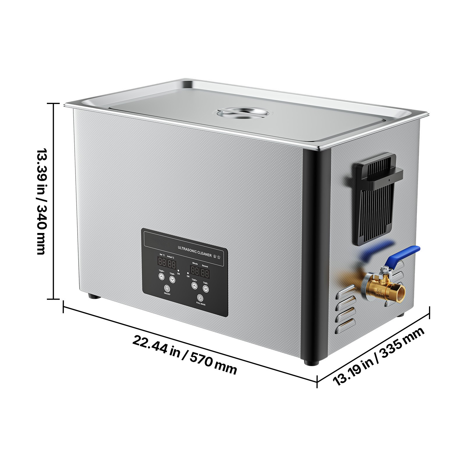 Uimoso 30L Ultrasonic Cleaner with Digital Timer & Heater Jewelry Cleaner 480W