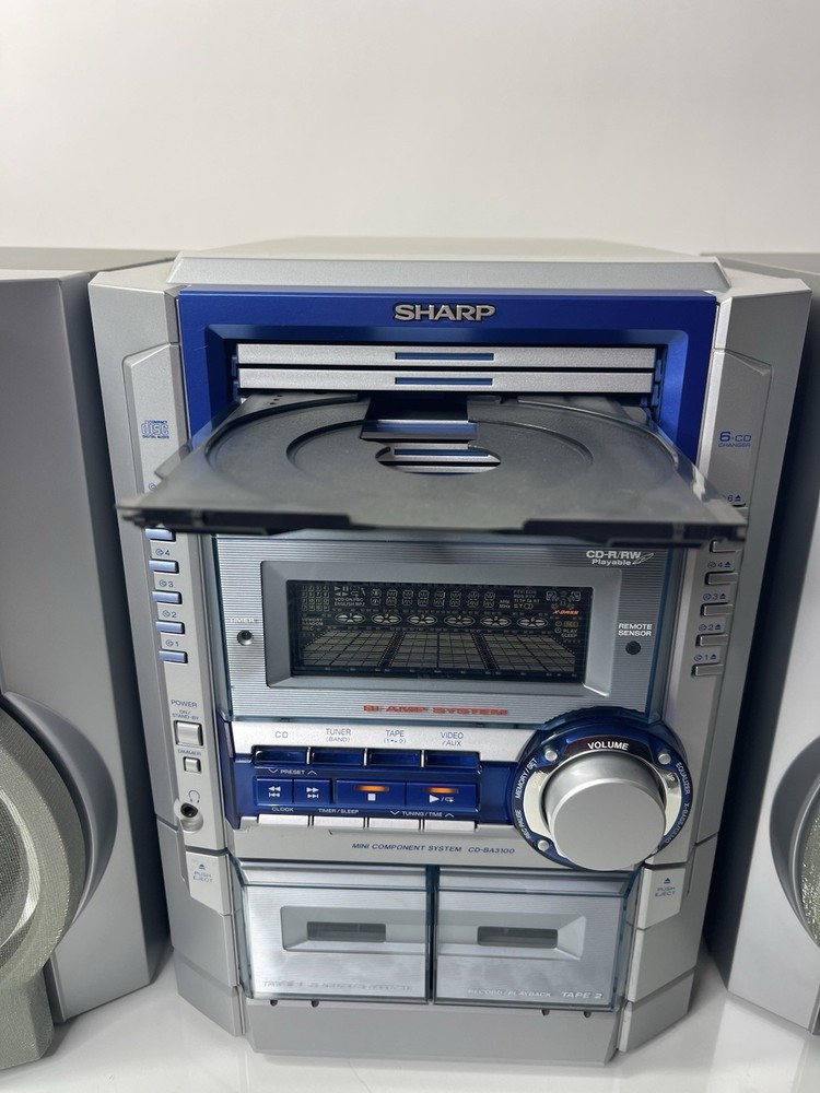 Sharp CD-BA3100 200W 6-Disc CD Changer Mini System