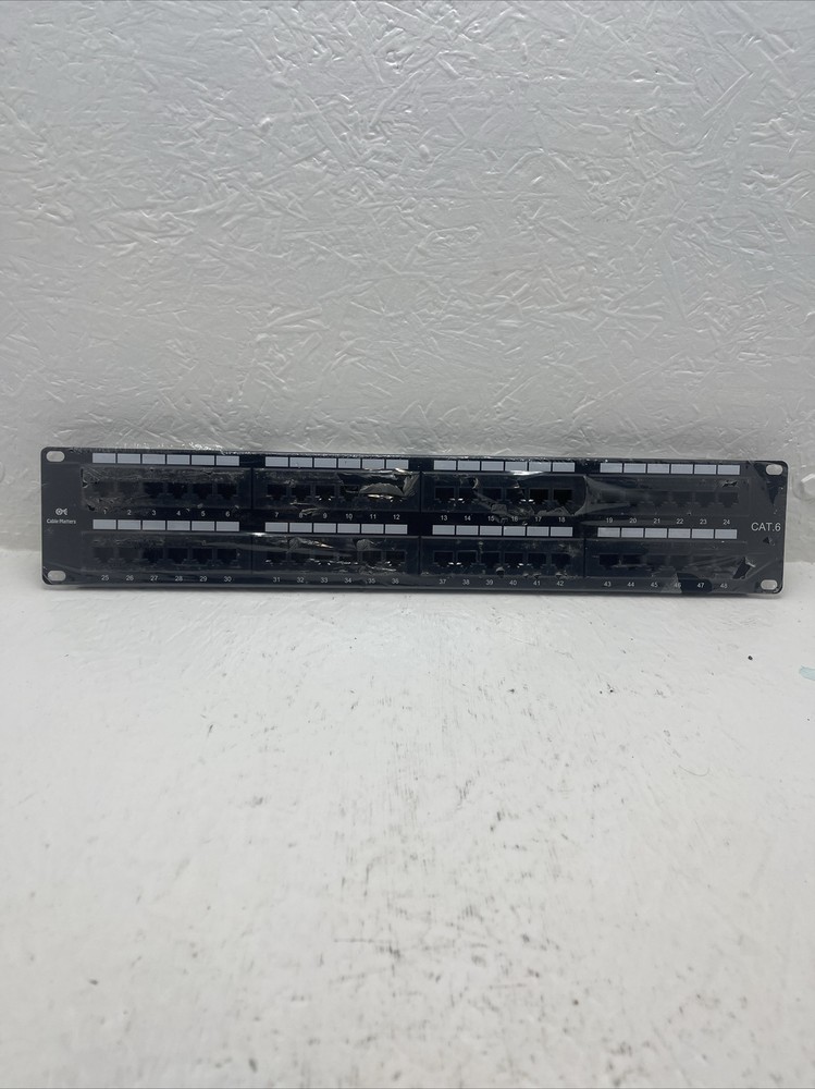 48 Port Cat6 LED Identification Patch Panel UP48-CAT6 **PANEL ONLY