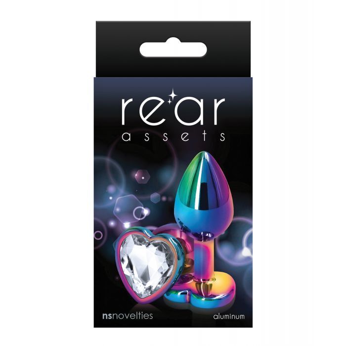 Rear Assets Multicolor Heart Butt Plug