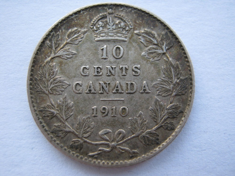 Canada 1910 10 Cent, GVF. ACS