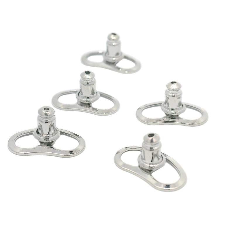 Gold Plated Locking Earring Backs 6pcs Set for Heavy Studs Mixed Color
