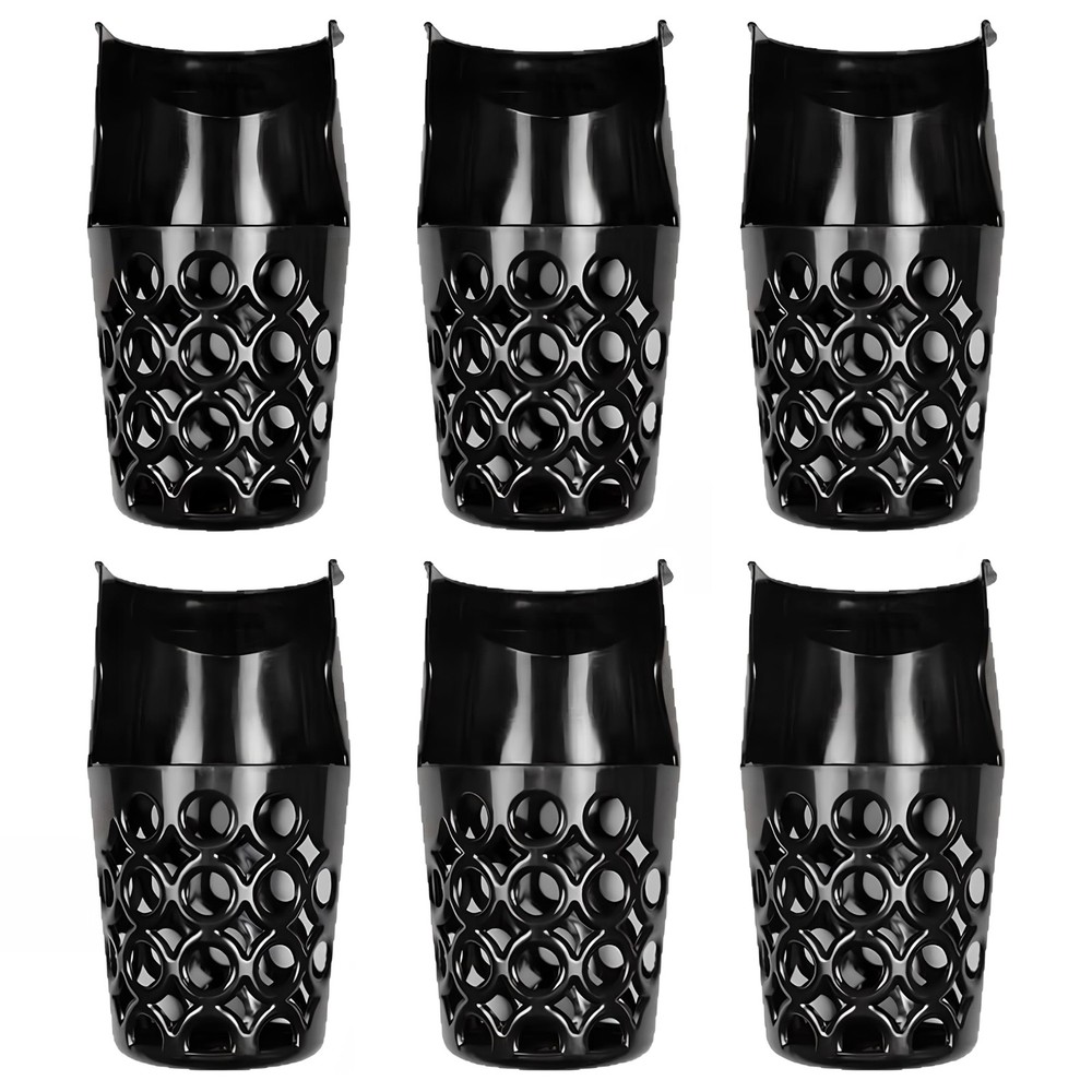 6 PCS Large Capacity Heavy Duty Plastic Web Pool Table Pockets Replacement