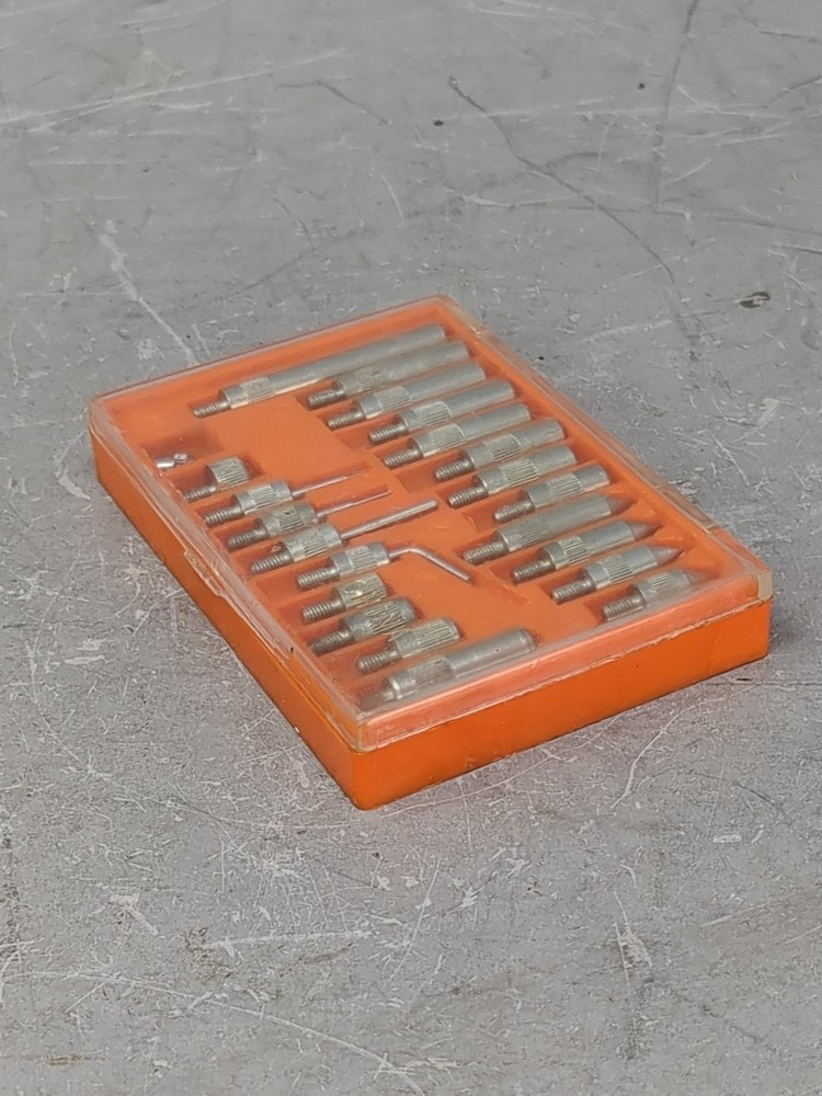 Dial Indicator Point Set 22pc Machinist Contact Probe Tips Threaded Case