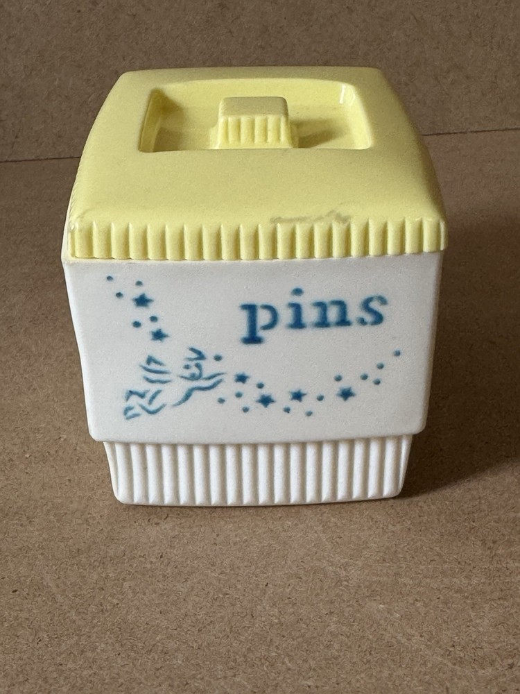 vintage Clarolyte plastic Pin container Sewing Storage