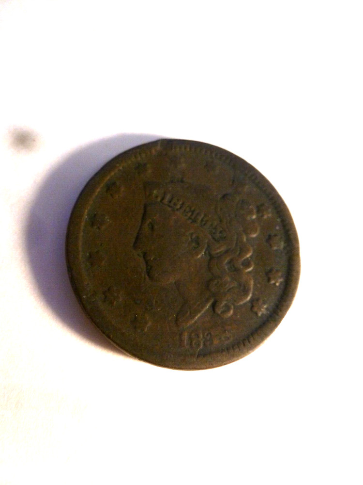 Coronet Large Cent 1838  Good Or Better