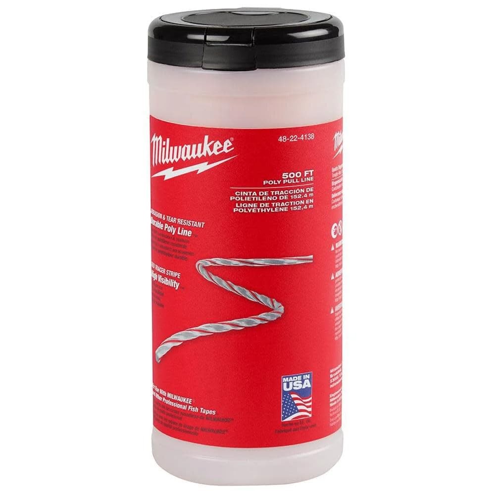 Red Tracer 500 ft. Milwaukee Poly Pull Line