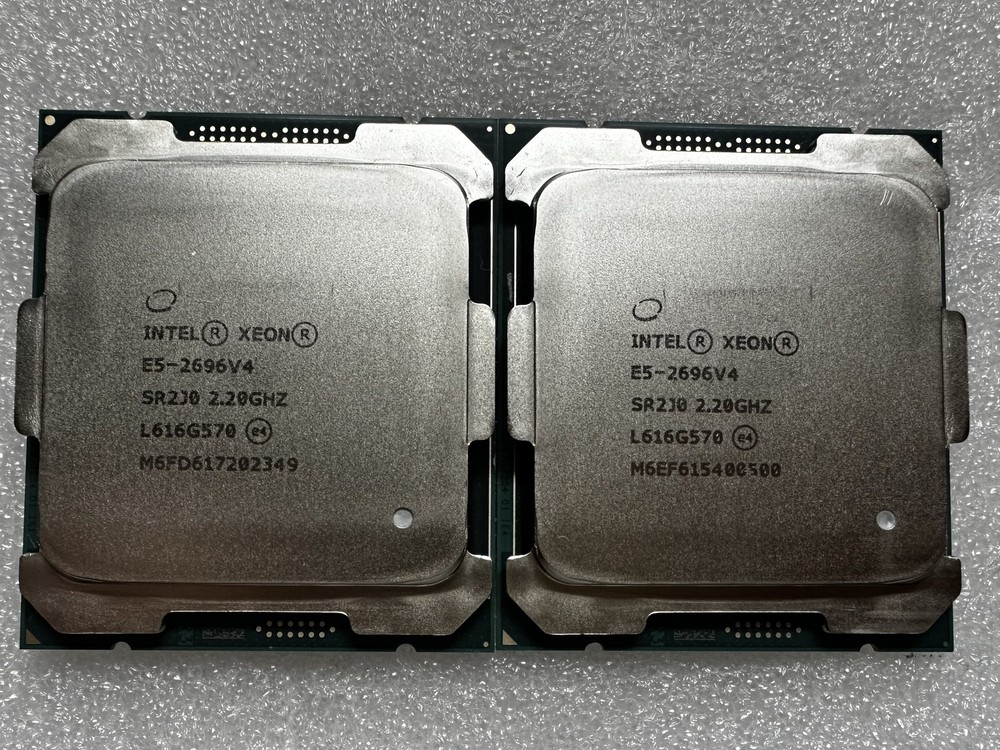 Matched Pair Intel Xeon E5-2696 V4 SR2J0 2.20GHZ LGA2011-3 Server CPU Processor