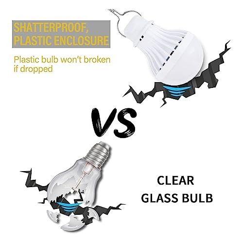 4 Pack USB Light Bulb, USB LED Camping Light Lantern, 8.2 ft Warmwhite-4pcs