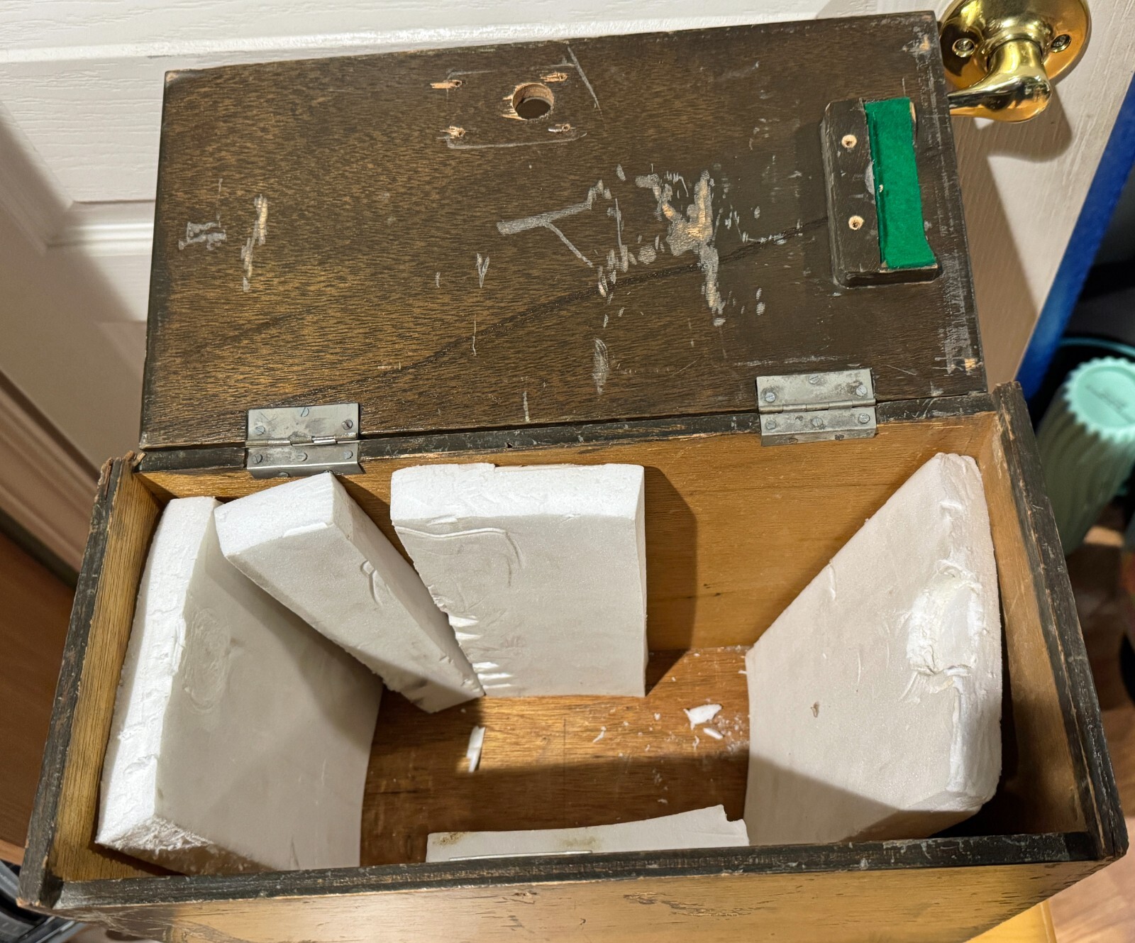 Vintage - David White - IMPROVED Surveying TRANSIT low serial #- w old wood box