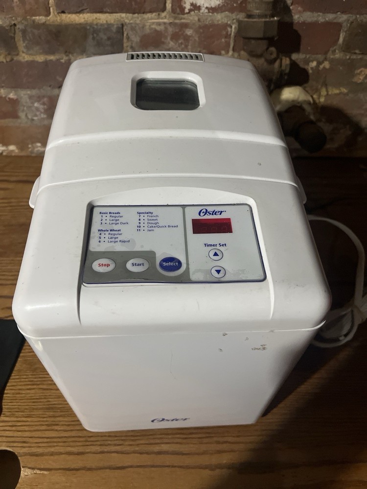 Oster Deluxe Bread Dough Maker 5814 Automatic Bread Machine ~ Tested ~ Works