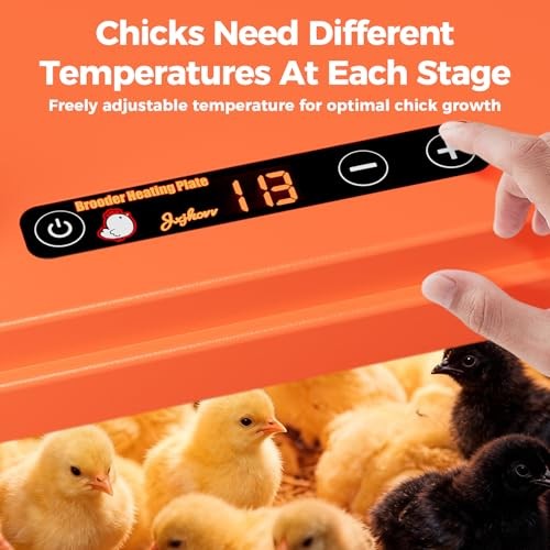 Chick Brooder Heating Plate with Anti-Stand Cone, 10" x 10" Brooder Heater for