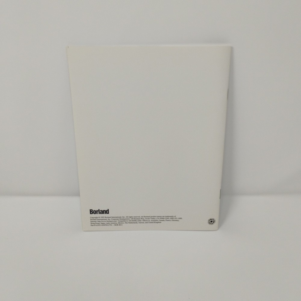 Borland CodeGuard For C++ Version 4.5 Sealed CD-ROM Software and User Guide