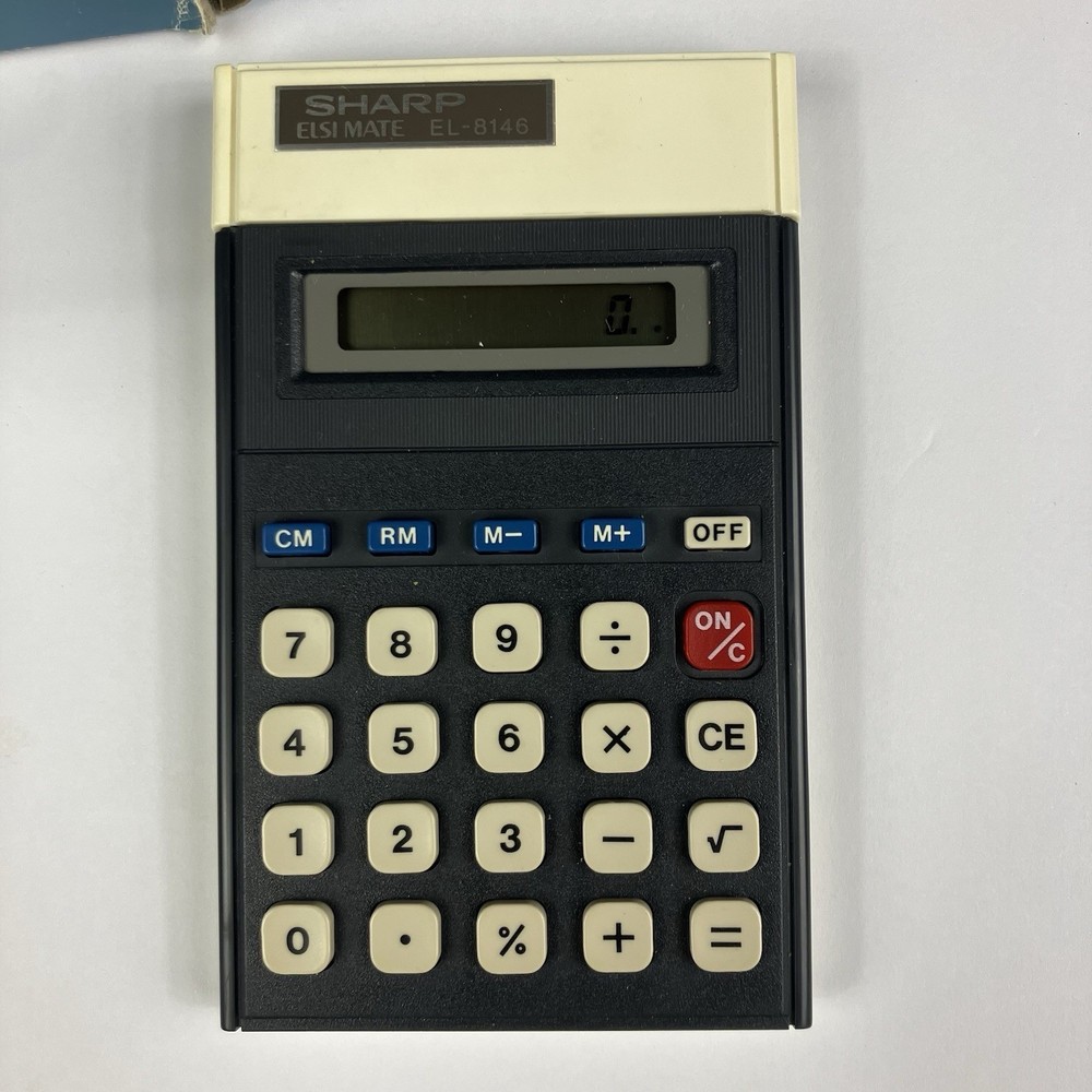 Vintage Sharp Elsi Mate EL-8146 Electronic Calculator WORKS