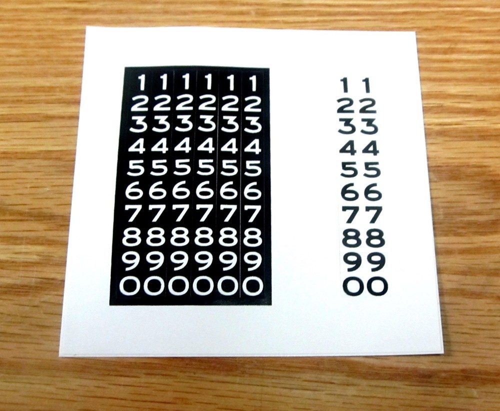 1957 CHEVY SPEEDOMETER ODOMETER DECALS ** USA MADE **