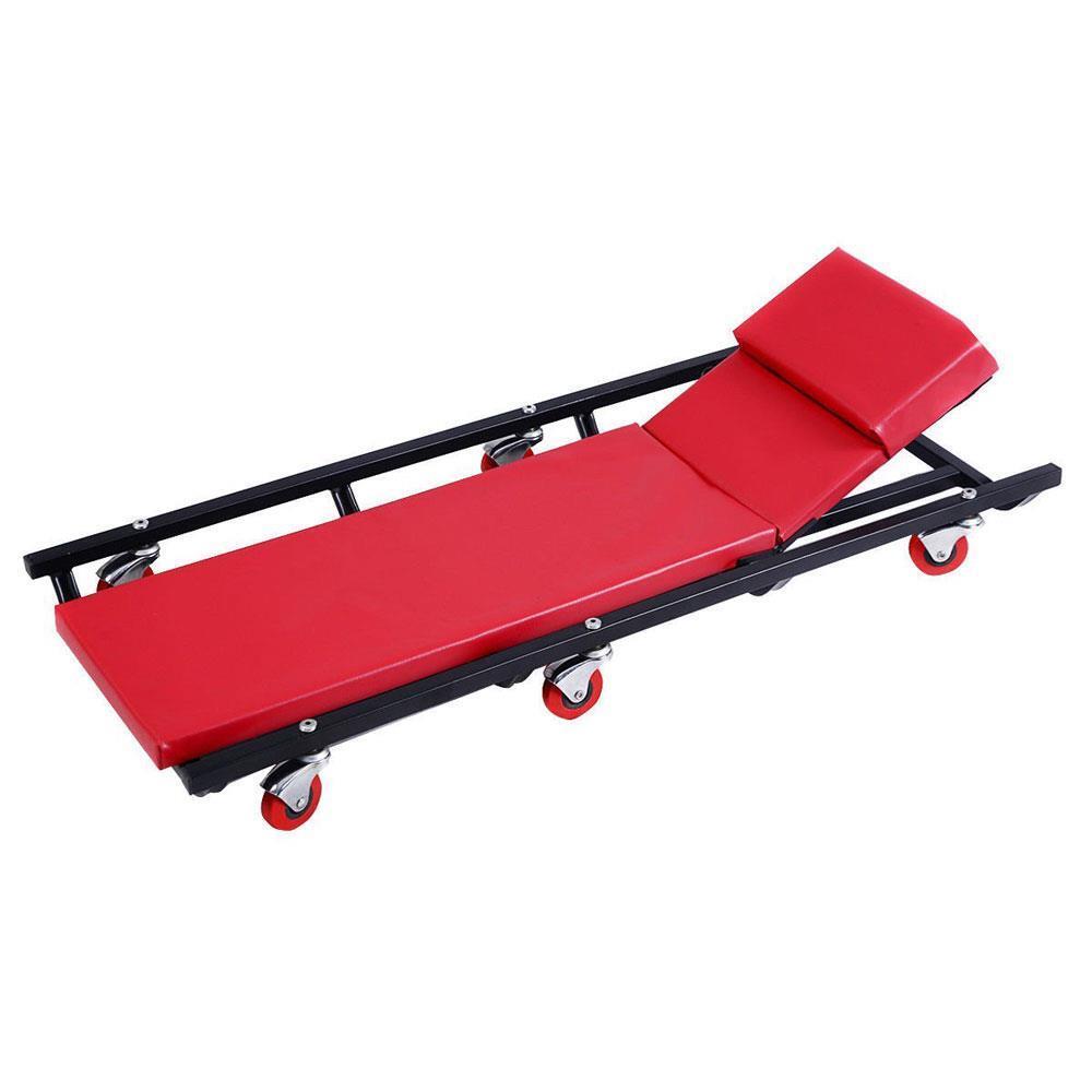 Adjustable Mechanics Rolling Creeper Tool Shop Garage Under Car Work Stool Seat