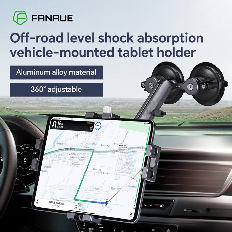 FANAUE off-road vehicle tablet holder IPAD front windshield suction cup fixed