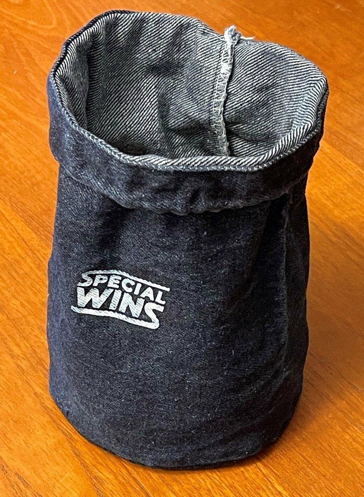 Denim Drawstring Game Bag (Perfect for Rummikub Tiles)
