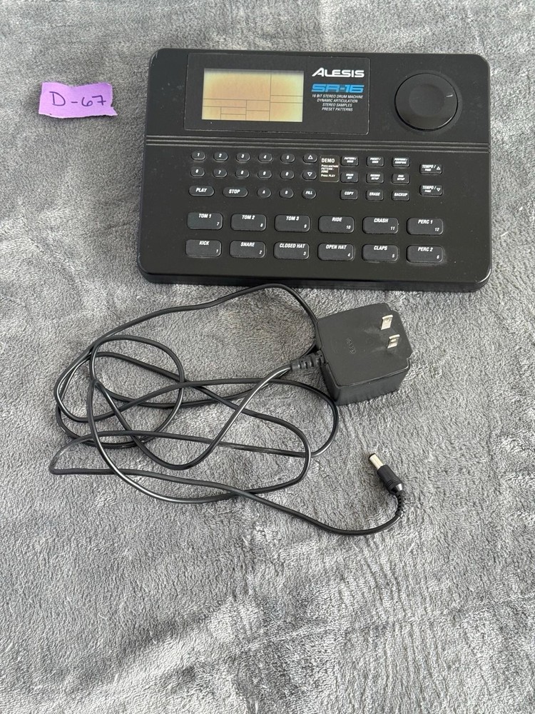 ALESIS SA-16 Drum Machine Rhythm Composer Tested Working Good Condition