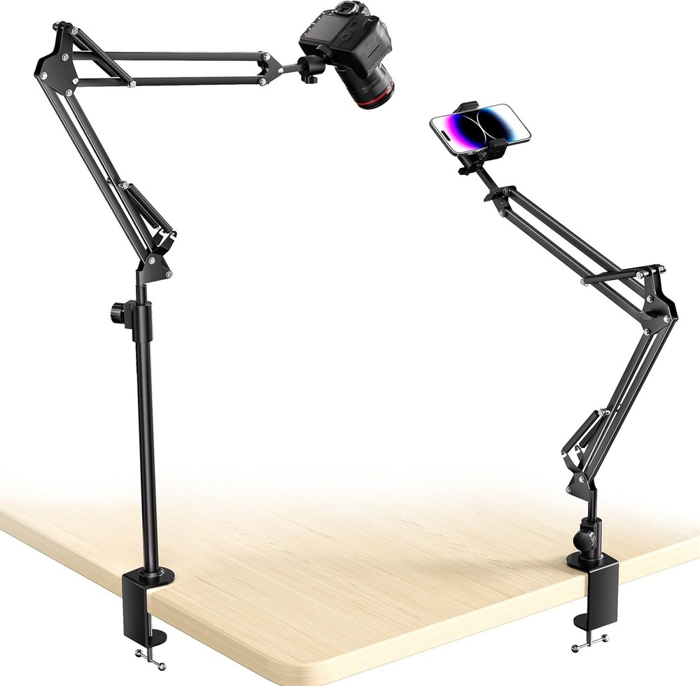 Foldable & Rotatable Camera Mount for Photography & TikTok Live Streaming