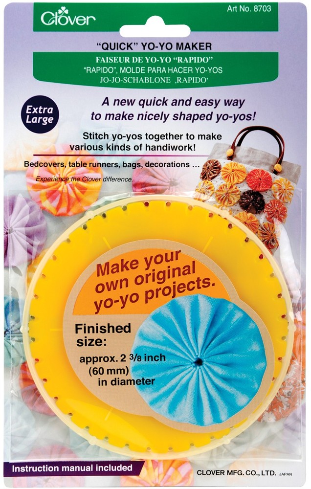 Clover 8703 Quick Yo-Yo Maker-Round 2-3/8" (3Pk)