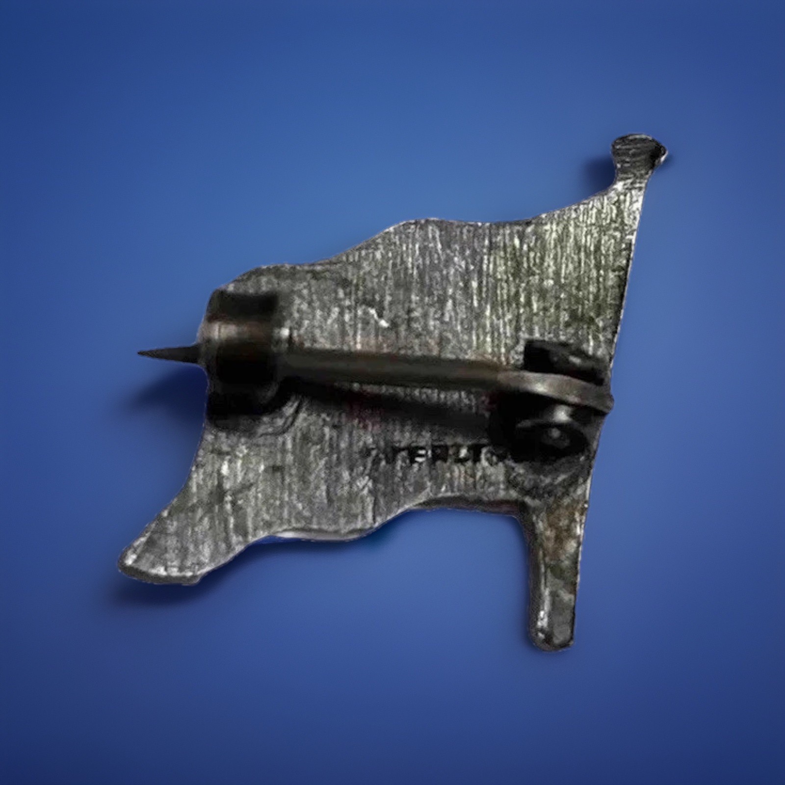 Vtg Antique Sterling Enameled Canadian Red Ensign Flag Tiny Souvenir Pin