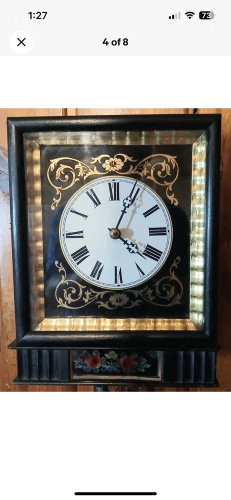 Antique, Black Forest Clock.