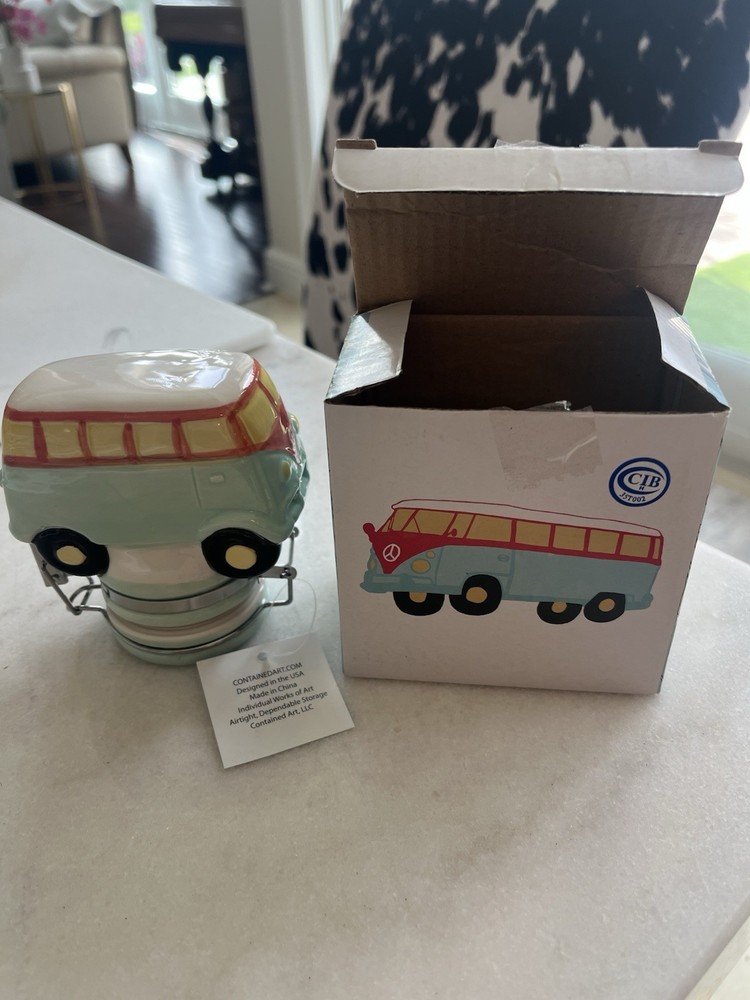 Mini Mason Jar Shaped Like a Hippie Van