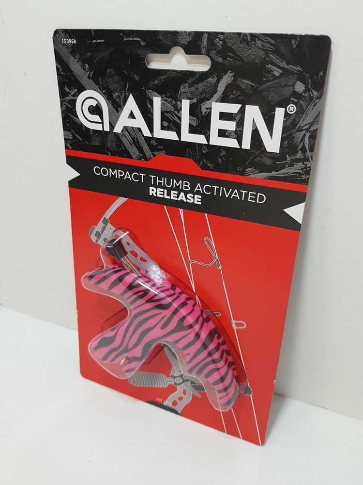 ALLEN PINK AND BLACK COMPACT THUMB ACTIVATED COMPOUND BOW RELEASE