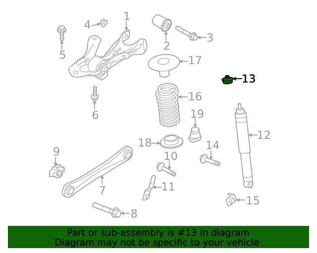 Genuine Ford Shock Upper Bushing CR3Z-18197-A