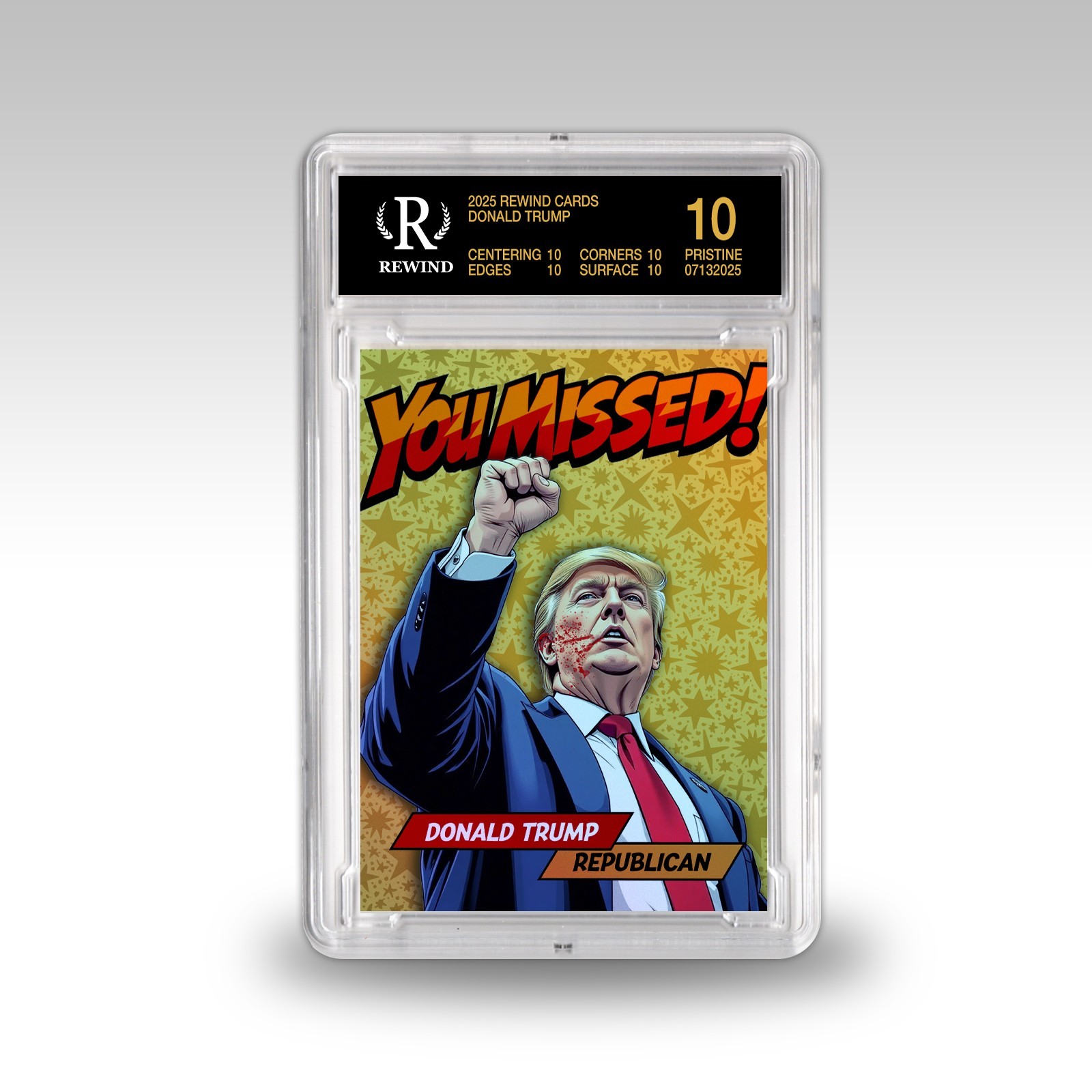 Donald Trump Custom Card - MAGA - Assassination Attempt Card