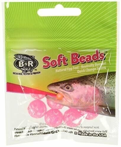 BNR Tackle Soft Beads Molted Pink 14mm