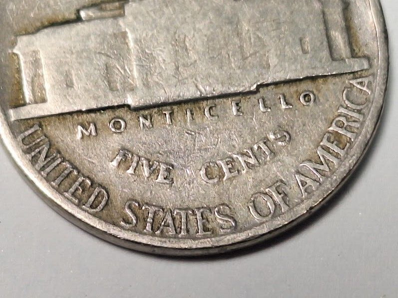 1942 Jefferson Nickel No Mint Mark War Time
