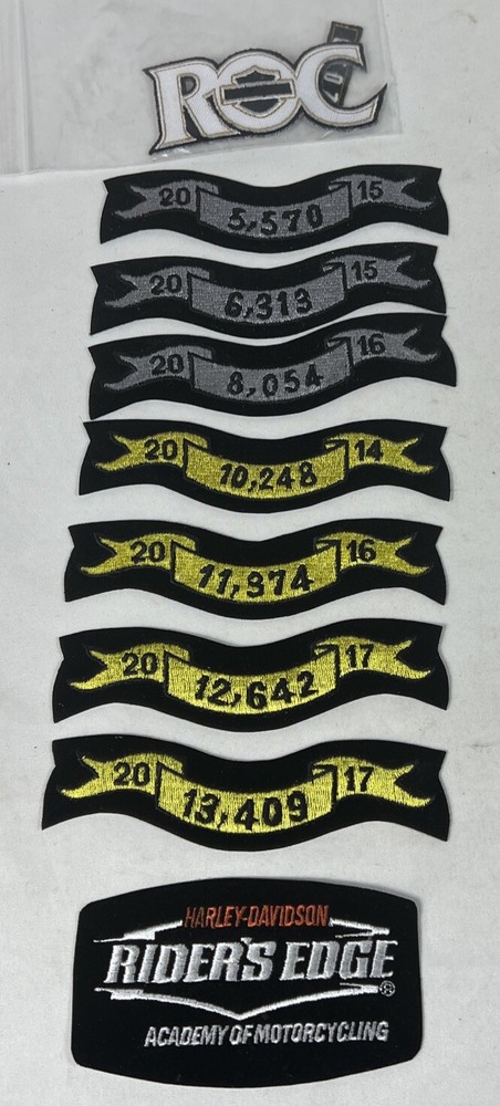 NEW Harley Davidson Mileage Patch lot HOG Miles Group