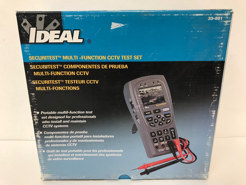 IDEAL 33-891 SECURITEST MULT-FUNCTION CCTV TEST SET NEW OPEN BOX