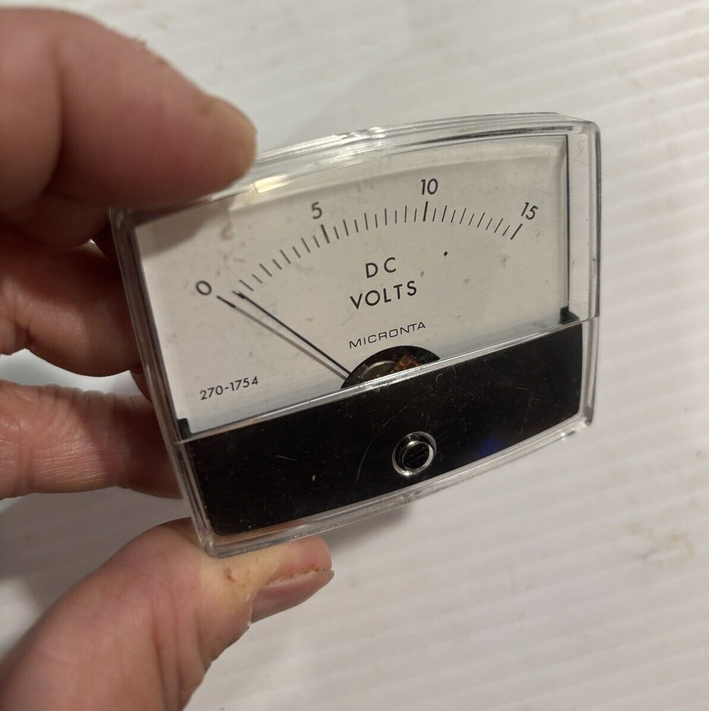MICRONTA 15V PANEL METER MODEL 270-1754 - TESTED WORKS