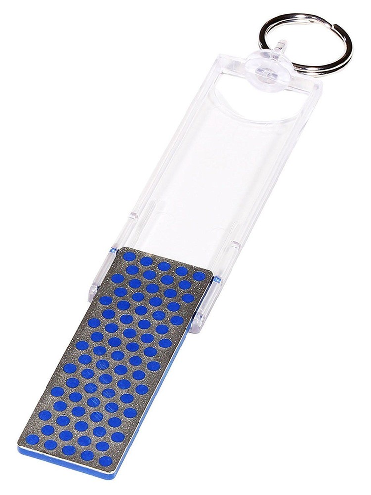 DMT Mini-Sharp Keychain Sized Diamond Knife Sharpener w/Coarse Grit 5 ⅝" Open