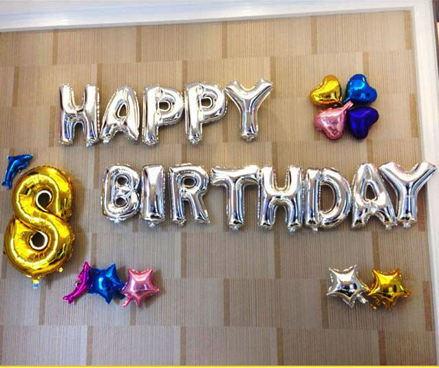 40" LARGE FOIL LETTER BALLOONS NUMBER BALLOON FLOAT HELIUM ALPHABET SILVER GOLD