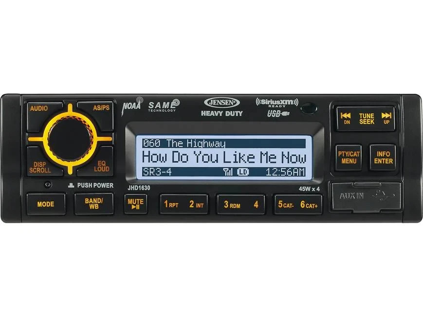 Jensen JHD1630 Heavy Duty AM/FM/WB/USB/iPhone&iPod/Sirius XM-Radio Ready