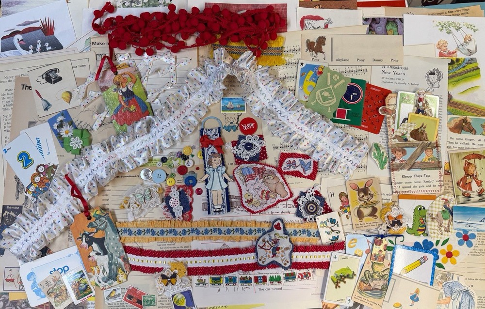 Vintage Childrens Junk Journal Kit
